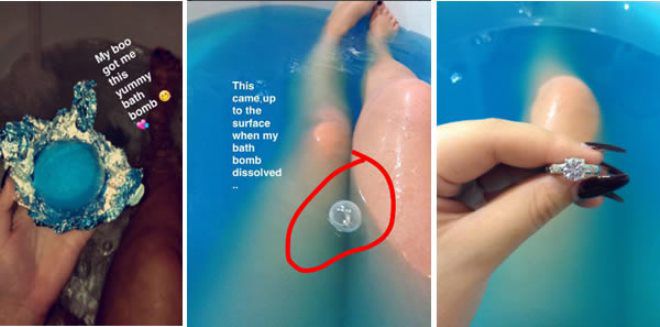 Кольцо в шарике для ванны