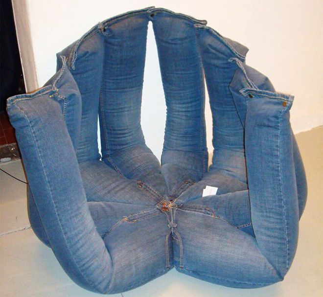 старые джинсы можно