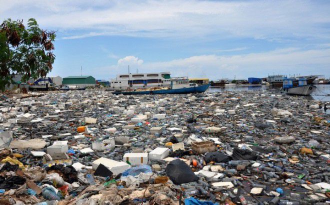 мусор на Мальдивах