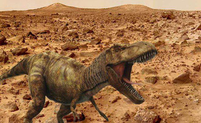 динозавр на марсе