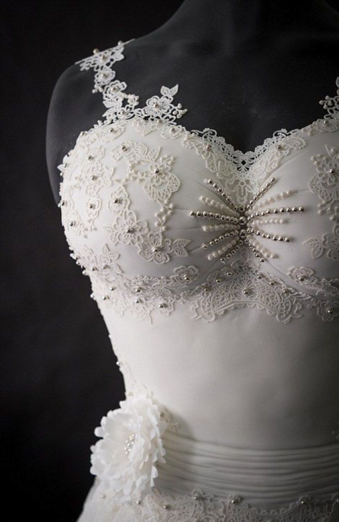 съедобное свадебное платье