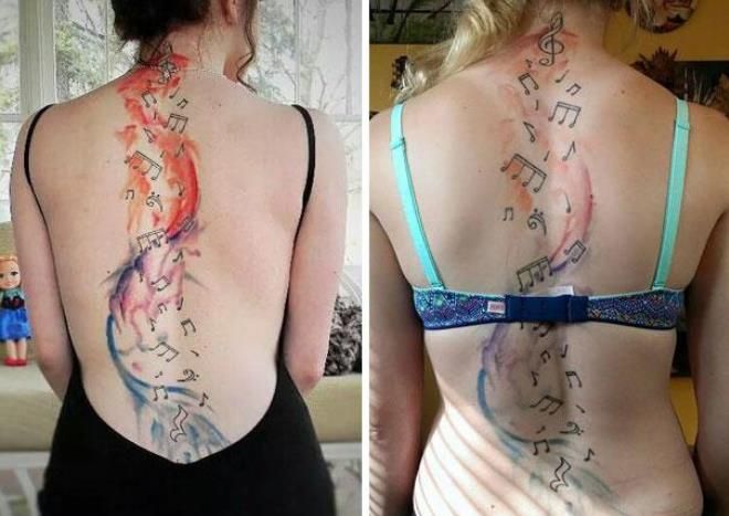 Татуировка на спине 5 лет спустя