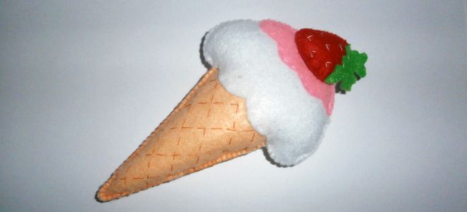 Мороженое из фетра1