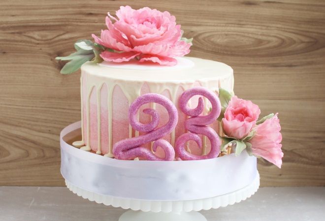 украшение торта на день рождения простой мастикой