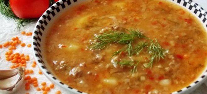чечевичный суп рецепт по турецки с мясом