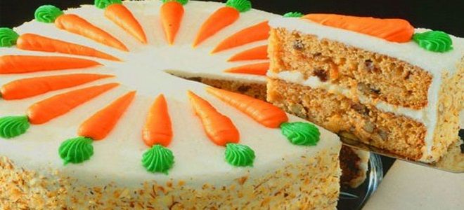 детский морковный торт