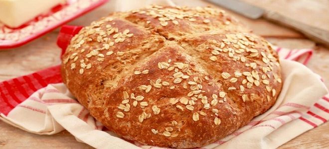 Хлеб на кефире в духовке - рецепт
