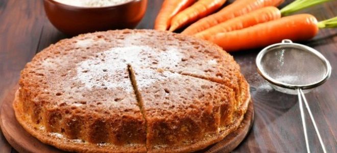 постный пирог с морковью и апельсином