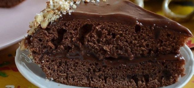постный шоколадный торт