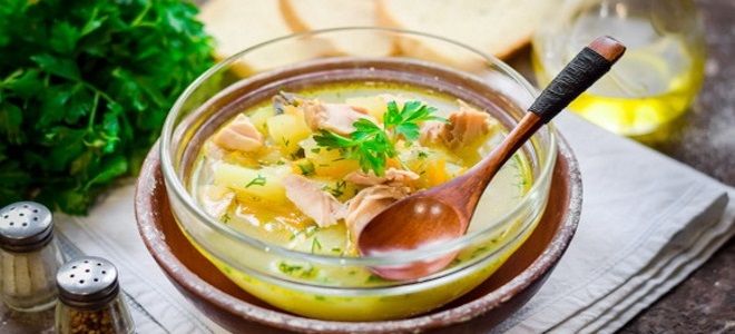 рыбный суп из горбуши в мультиварке