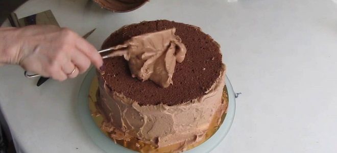 шоколадный крем для выравнивания торта