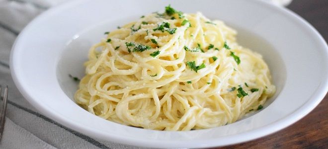Спагетти с сыром - рецепт