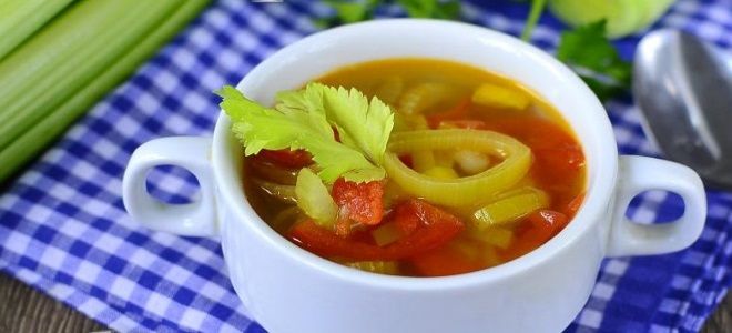 суп с сельдереем стеблевым рецепт