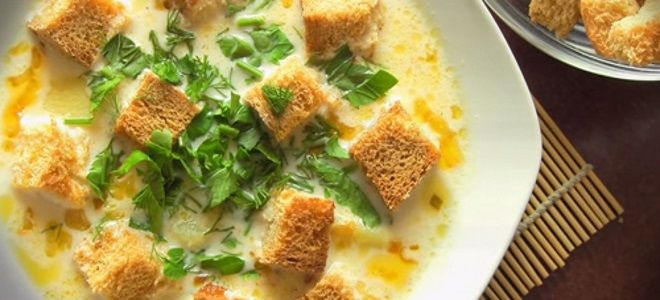 сырный суп с курицей рецепт