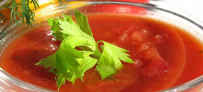 томатный суп с сельдереем