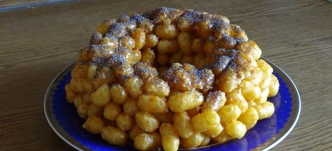 Торт из кукурузных палочек со сгущенкой - рецепт