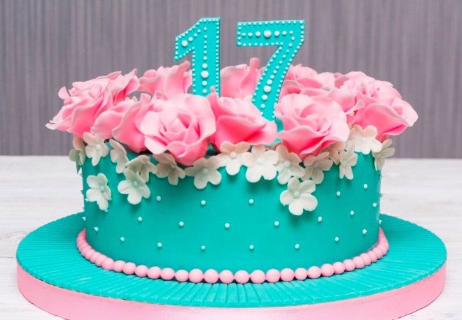 украшение торта на день рождения