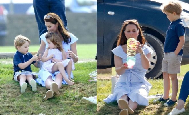 Кейт Миддлтон на пикнике с детьми