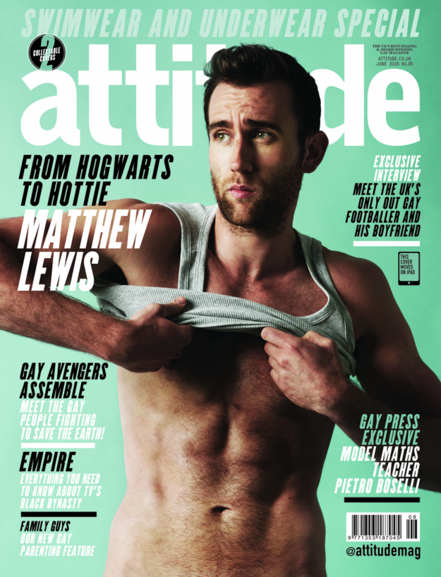 Мэтью был лицом обложки известного журнала Аttitude