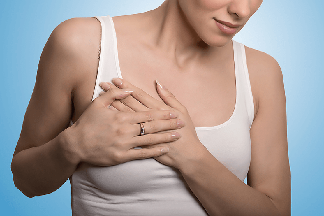 Болезненность в зоне груди