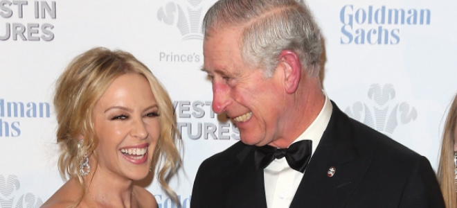 Кайли Миноуг в гостях у принца Чарльза на Prince's Trust Invest in Futures Gala 