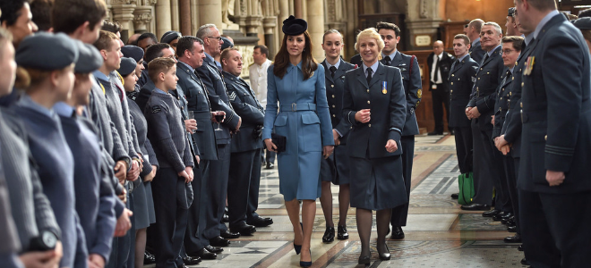 Кейт Миддлтон на торжестве в честь 75-летнего юбилея кадетской организации RAF A
