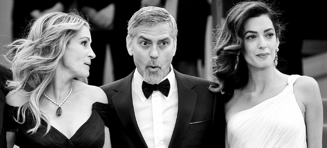 Любимые женщины Джорджа Клуни отличились на премьере «Финансового монстра» 