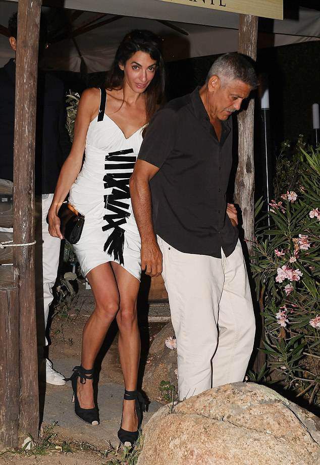 Амаль и Джордж Клуни на Сардинии
