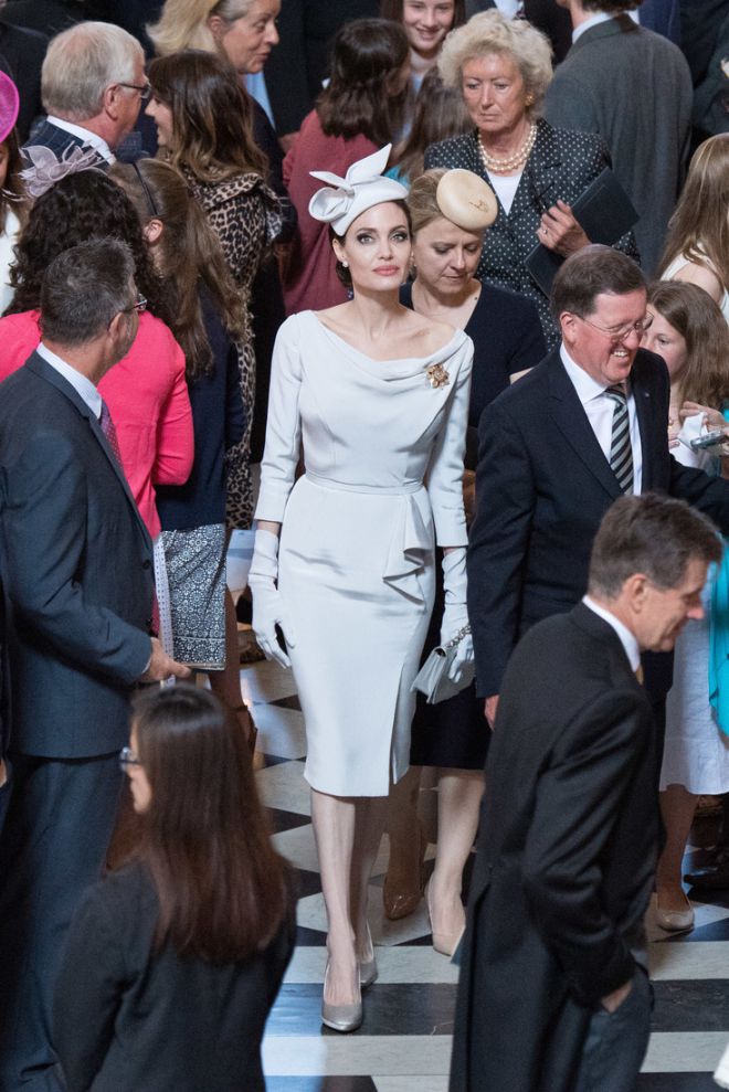 Анджелина Джоли в соборе Святого Павла в Лондоне