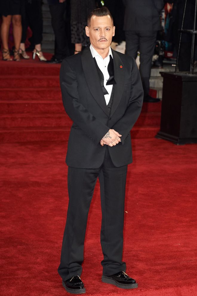 Джонни Депп появился на премьере фильма Убийство в Восточном экспрессе