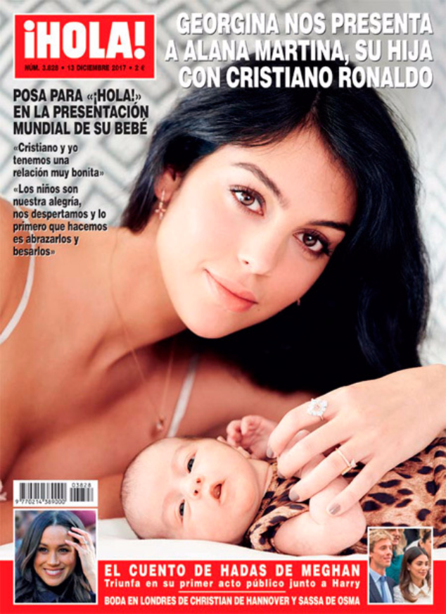 Джорджина Родригес с дочерью на обложке журнала iHOLA