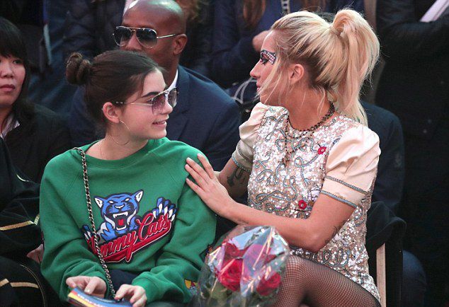 Гага с дочерью Кристиана Беллой