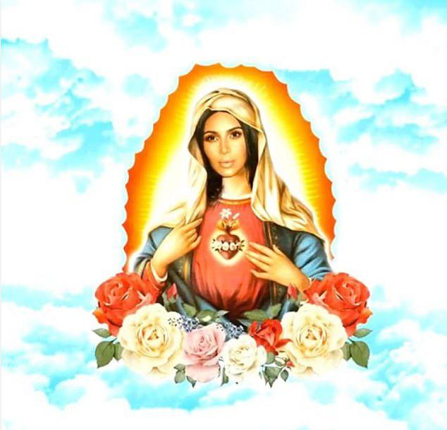 Ким Кардашьян предстала в облике Девы Марии