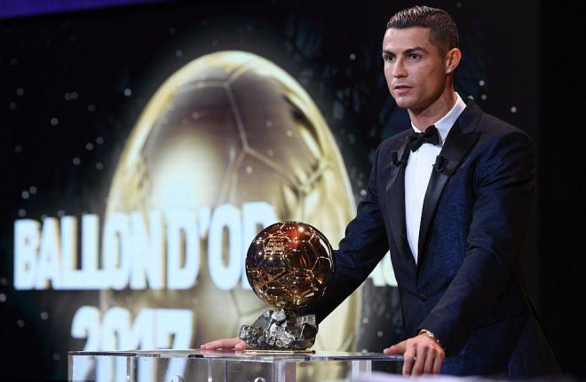 Криштиану Роналду стал обладателем «Золотого мяча» в 2017 году