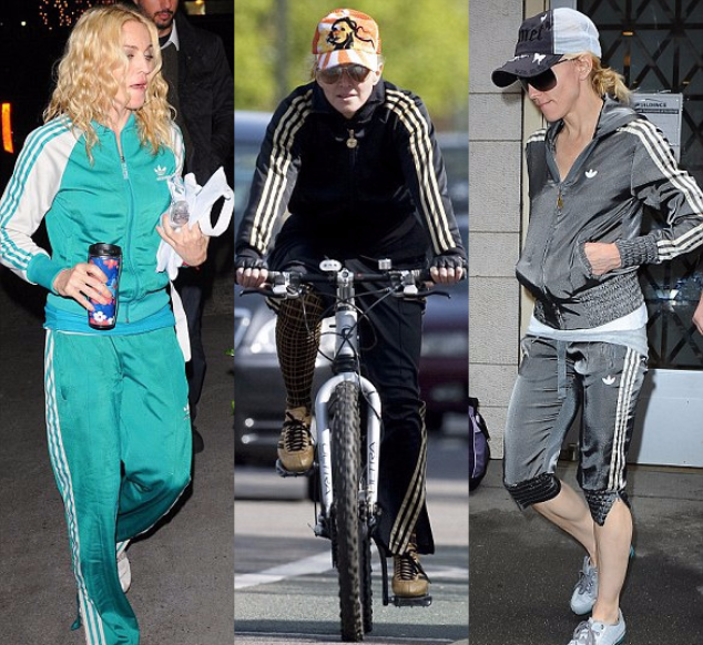 Madonna is partial to Adidas sportswear