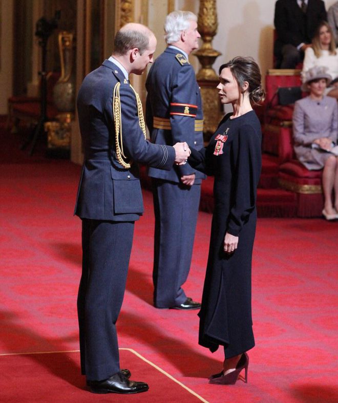 Виктория получила Орден Британской империи за вклад в индустрию моды