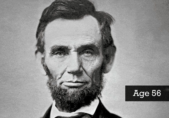 Авраам Линкольн в 56 лет