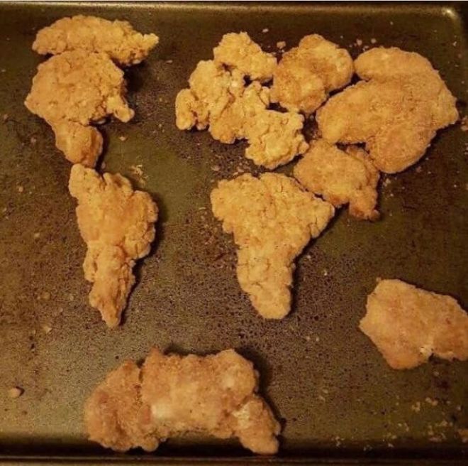 Съедобная карта мира