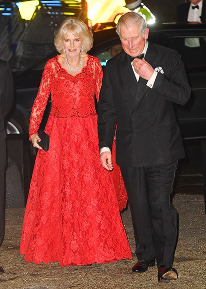 Герцогиня Корнуольская Камилла и принц Чарльз прибыли на Royal Variety Performance