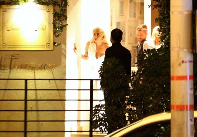 Леди Гага и Кристиан Карино побывали на частной вечеринке