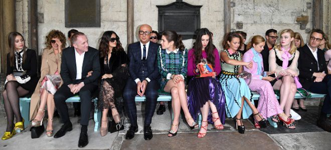 Соко, Сальма Хайек и другие звезды посетили показ Gucci в Вестминстерском аббатс