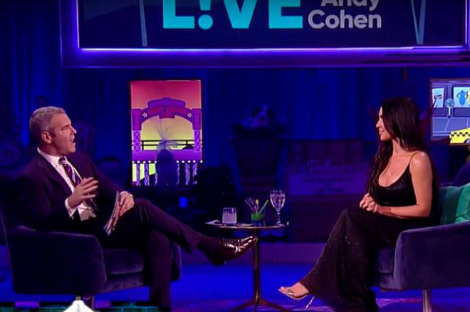 Энди Коэн и Ким Кардашьян на шоу Watch What Happens Live