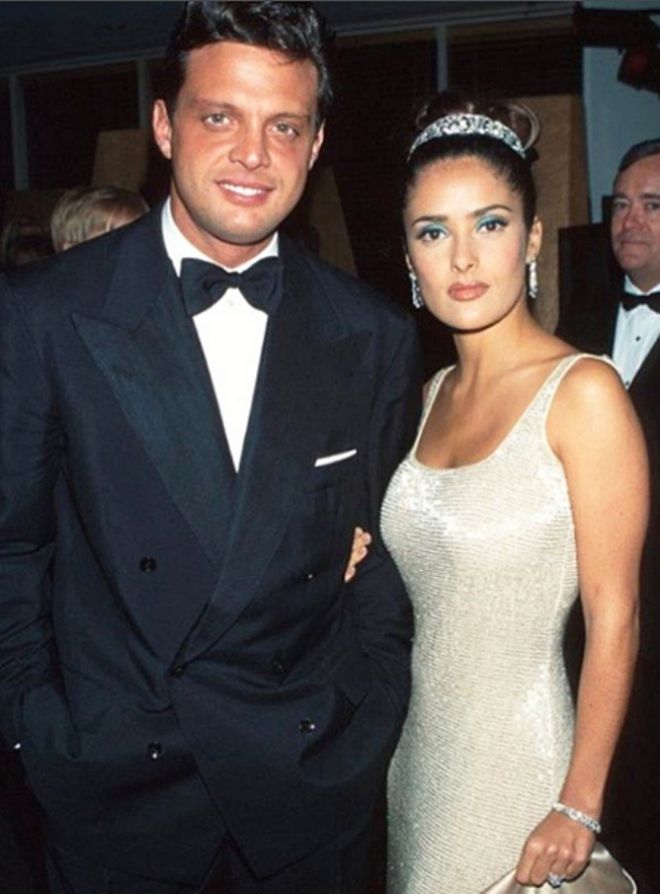 Луис Мигель и Сальма Хайек на премии «Оскар», 1997 год
