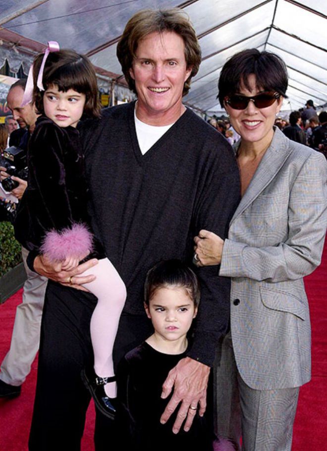 Крис и Брюс Дженнер с младшими дочерьми - Кендалл и Кайли