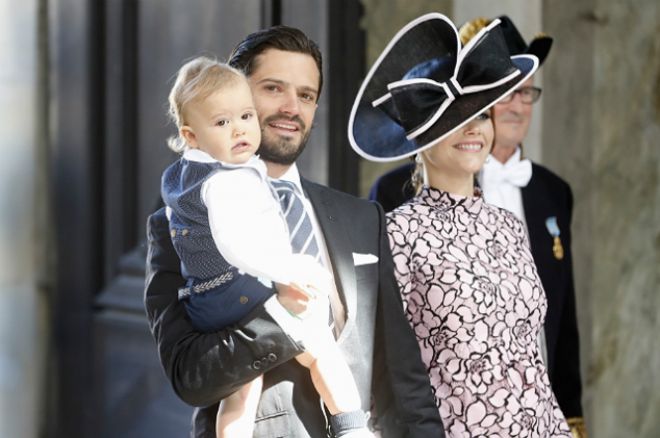 Принц Карл Филипп, принцесса София и их старший сын принц Александр