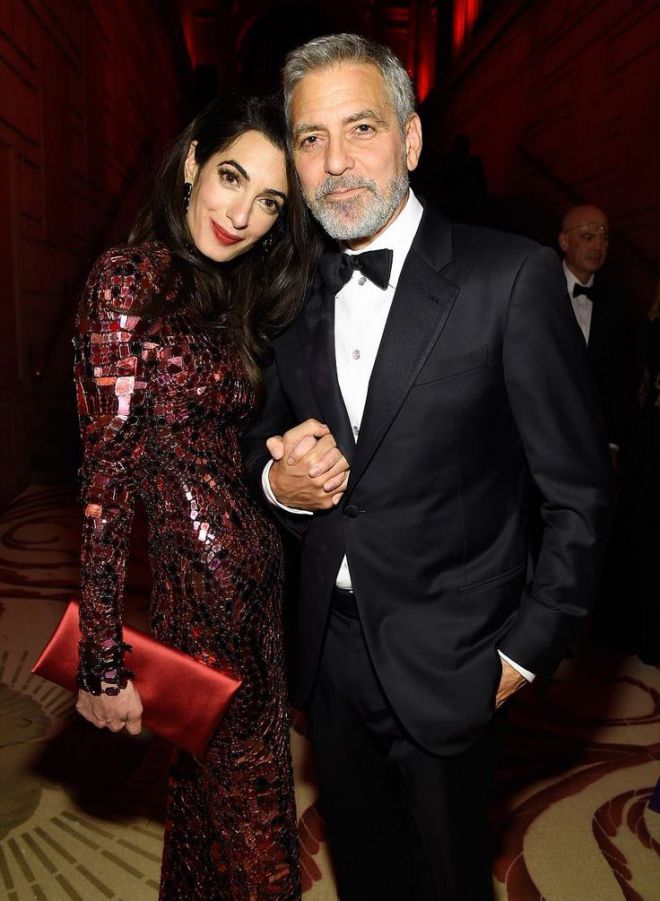 Джордж и Амаль Клуни на afterparty Met Gala-2018