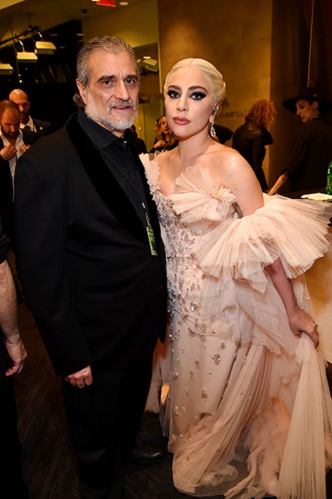 Леди Гага с отцом Джозефом Джерманотта