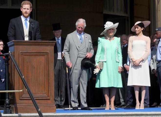 Принц Чарльз, герцогиня Камилла, Меган Маркл и принц Гарри