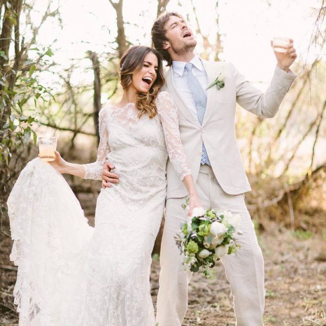 Никки Рид и Йен Сомерхолдер поженились в 2015 году