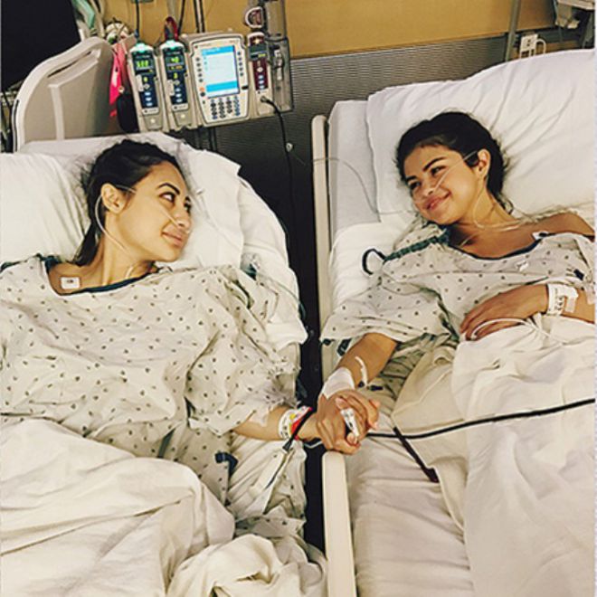 Селена Гомес и Франсия Райса перед операцией по пересадке почки